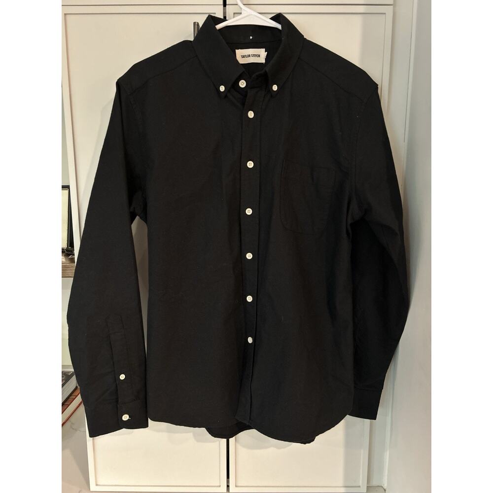 Taylor Stitch The Katherine Black Washed Oxford Button Down Shirt Womens Size 40 - Picture 5 of 9